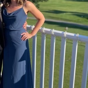 Revelry Sky Chiffon Dress